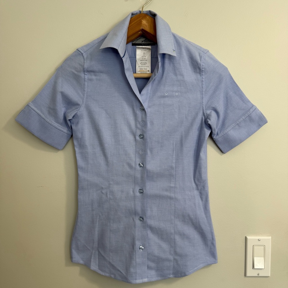 Luly Yang x Alaska Airlines Shirt Women’s Uniform Button Short Sleeve Shirt